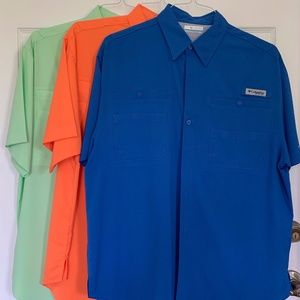 Men's Columbia PFG Shirts - Medium - Lot of 3